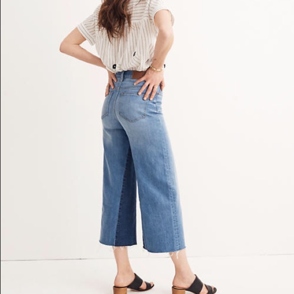 Madewell Wide Leg Crop Jeans